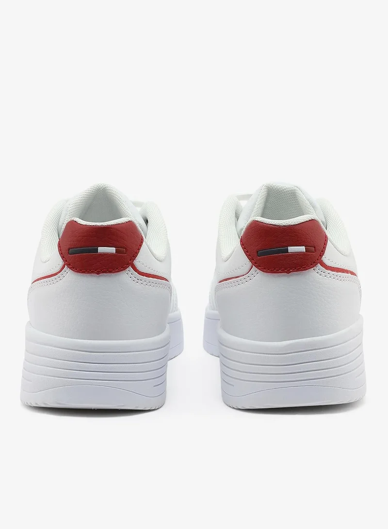 U.S. Polo Assn. white Women's White Low-Top Sneakers - Lightweight Lace-Up Design, Comfortable for Everyday Outfits for Women | Best Price UAE